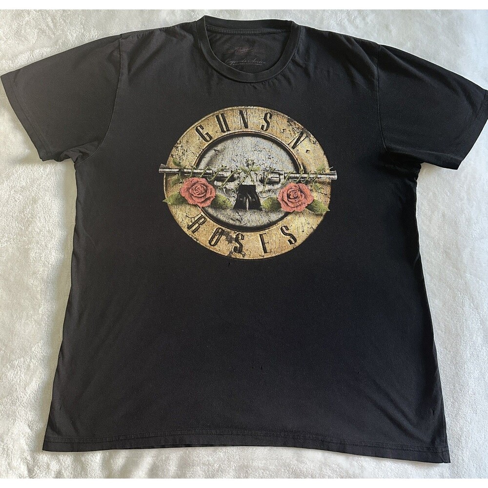 Vintage 2004 Guns N Roses Shirt XL Bravado Legends Series Bullet Logo Band Tee